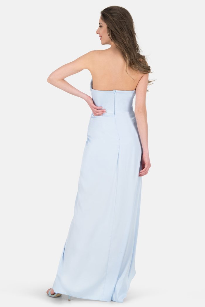 Prestije Maxikleid Satin Rückenfrei