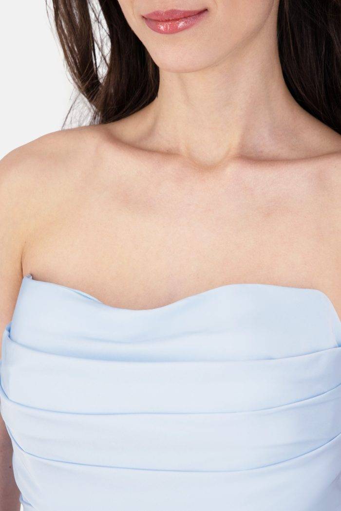 Prestije Maxikleid Satin Rückenfrei