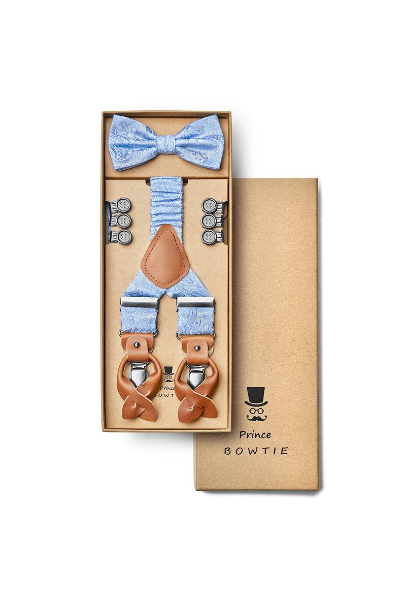 Prince Bowtie Hosenträger Set Aus 100% Seide Paisleydesign