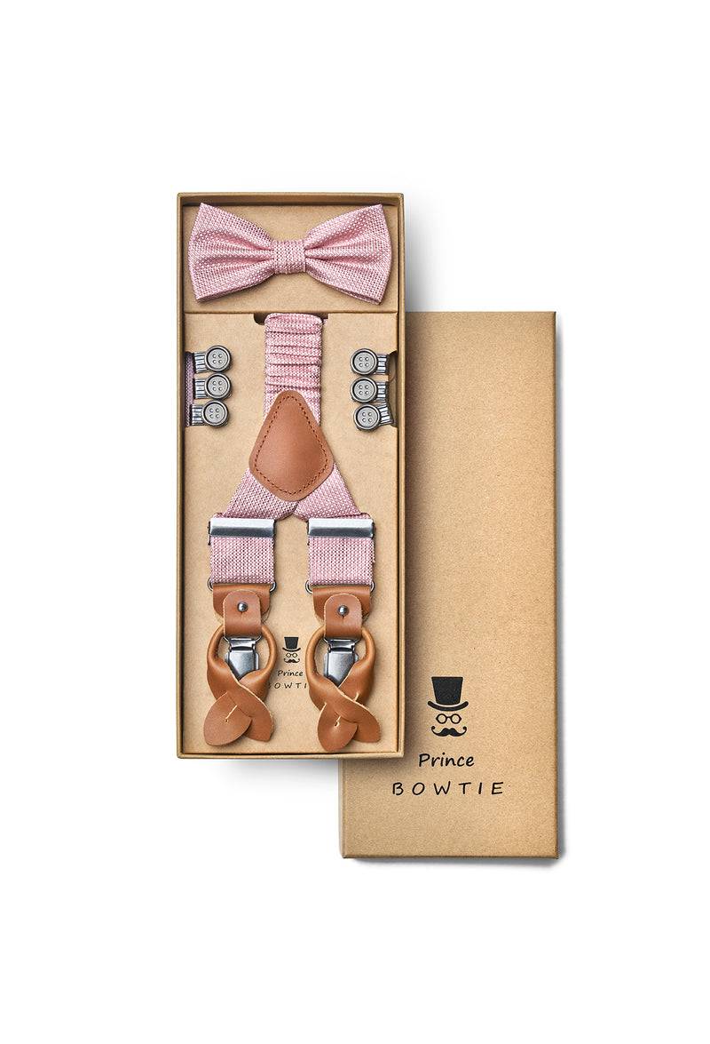 Prince Bowtie Hosenträger Set aus 100% Seide