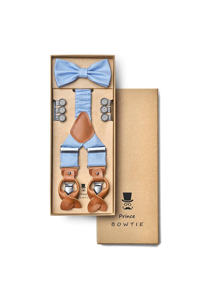 Prince Bowtie Hosenträger Set aus 100% Seide
