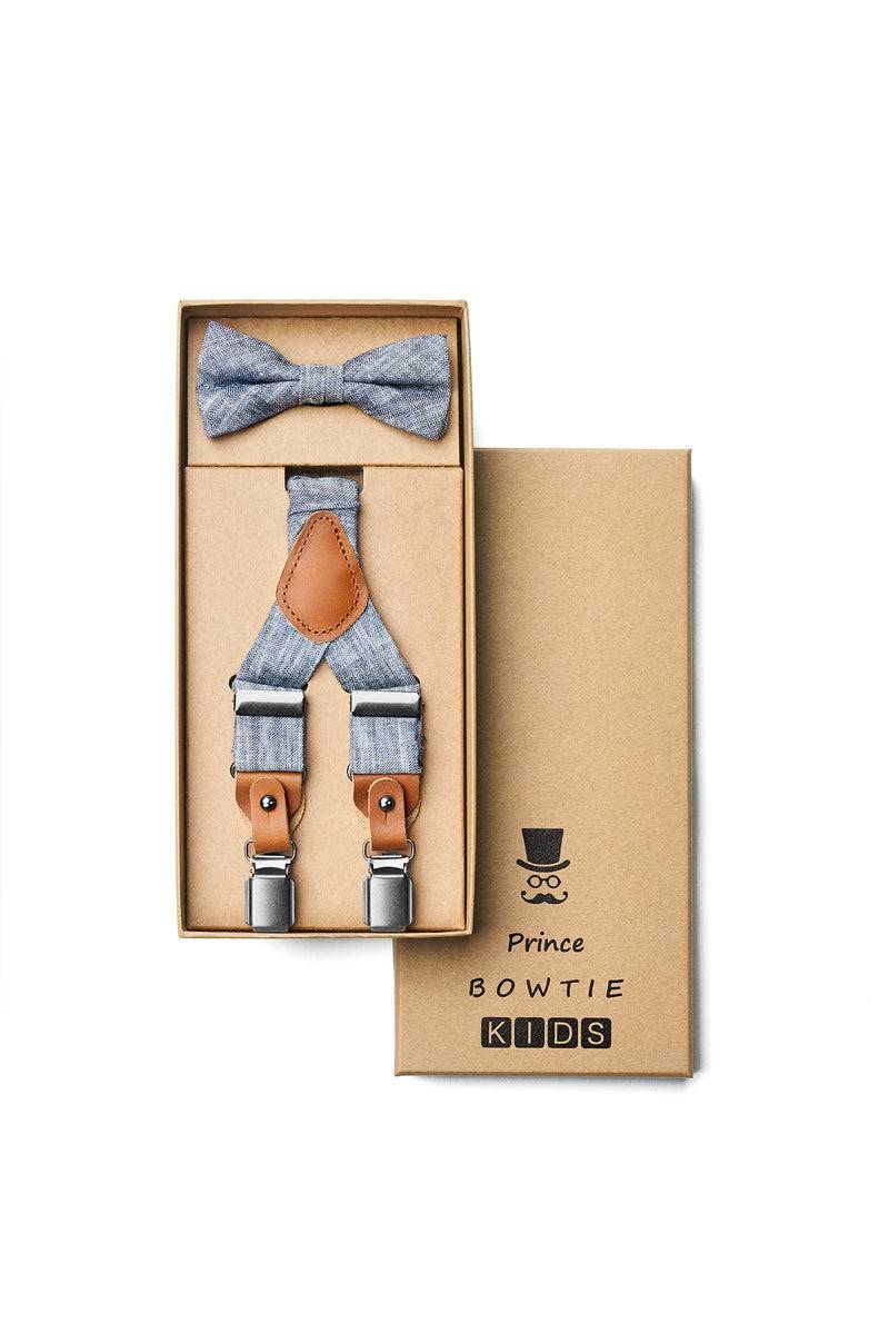 Prince Bowtie Kids Set - Hosenträger + Fliege