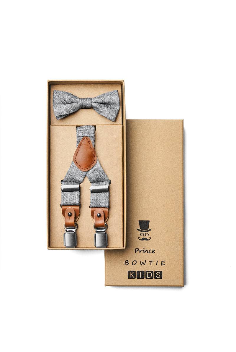 Prince Bowtie Kids Set - Hosenträger + Fliege