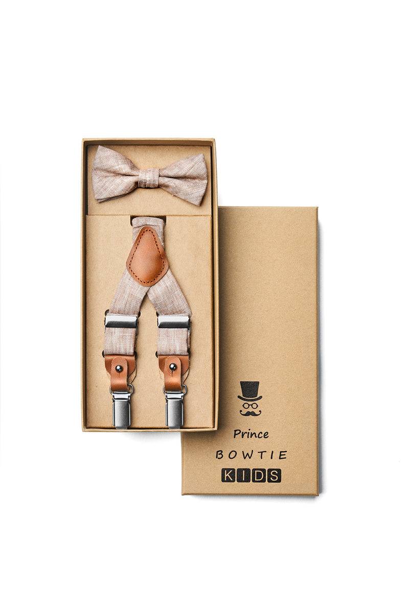 Prince Bowtie Kids Set - Hosenträger + Fliege