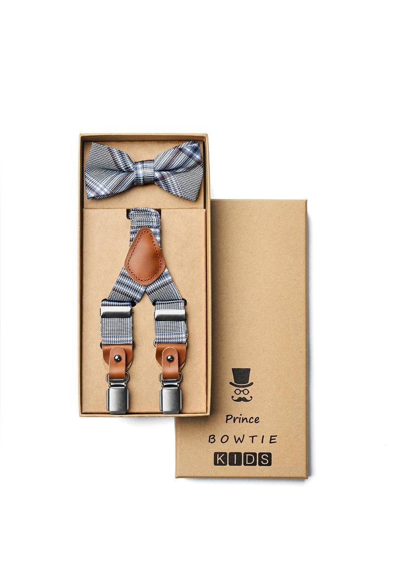 Prince Bowtie Kids Set - Hosenträger + Fliege