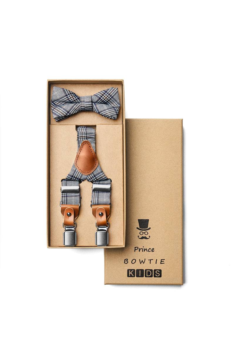 Prince Bowtie Kids Set - Hosenträger + Fliege