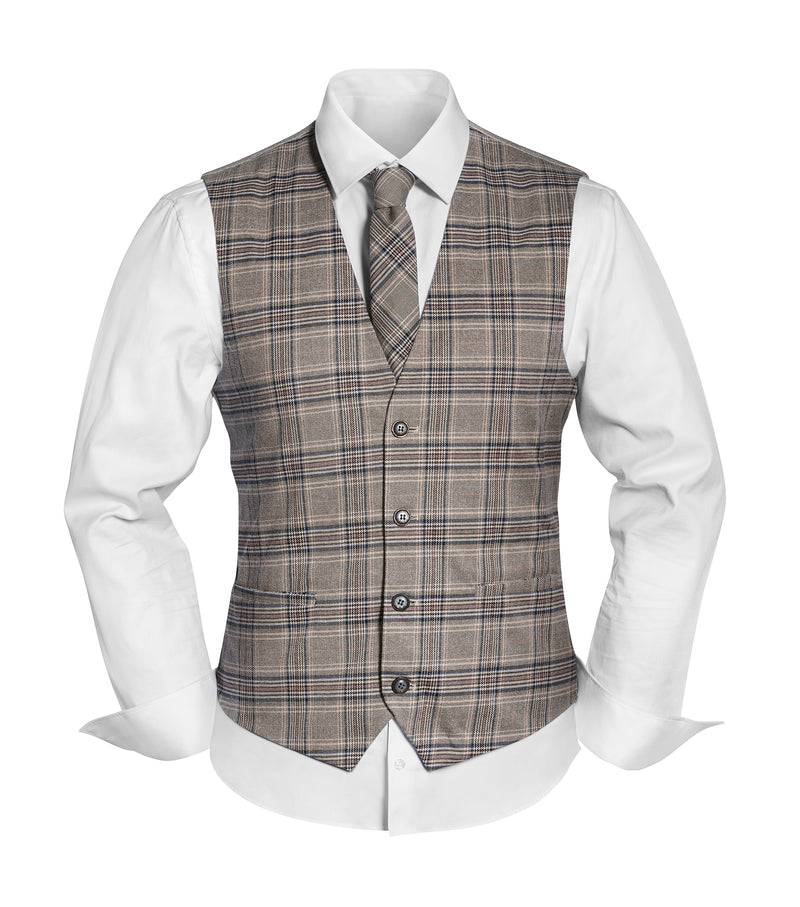 Prince Bowtie Secret Sale - Vintage-Outfit inklusive Weste, Krawatte & Einstecktuch in Viskosemischung