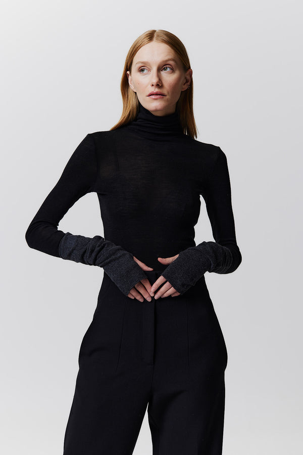 Prinz Berlin Kaschmir Arm Warmers Fine Knit Graphit