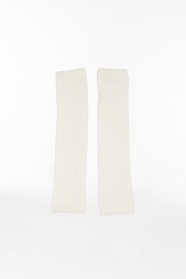 Prinz Berlin Kaschmir Arm Warmers Fine Knit Off-White