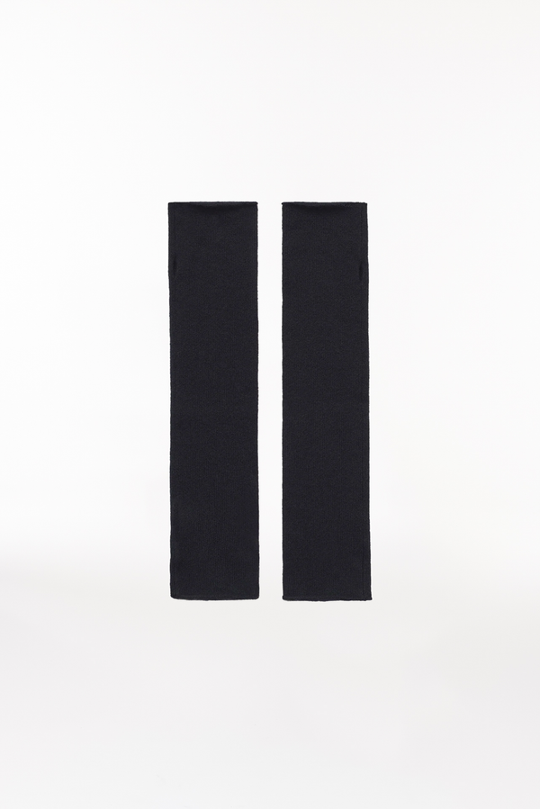 Prinz Berlin Kaschmir Arm Warmers Fine Knit Schwarz
