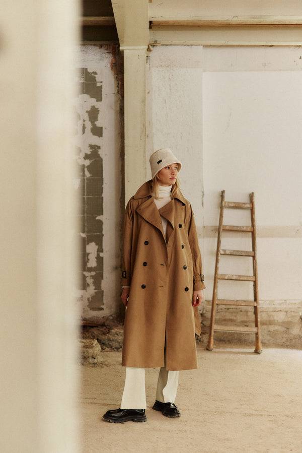 Prinz Berlin Kaschmir Bucket Hat Hand Crochet Weiß