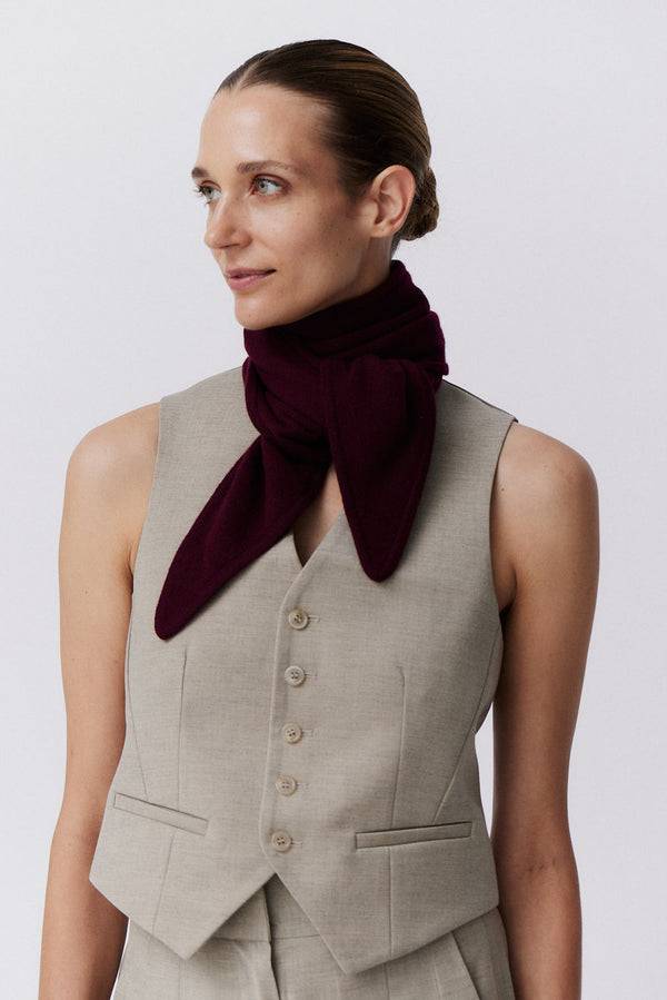 Prinz Berlin Kaschmir Bandeau Fine Knit Bordeaux