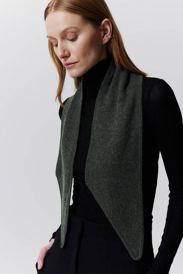 Prinz Berlin Kaschmir Bandeau Fine Knit Grün