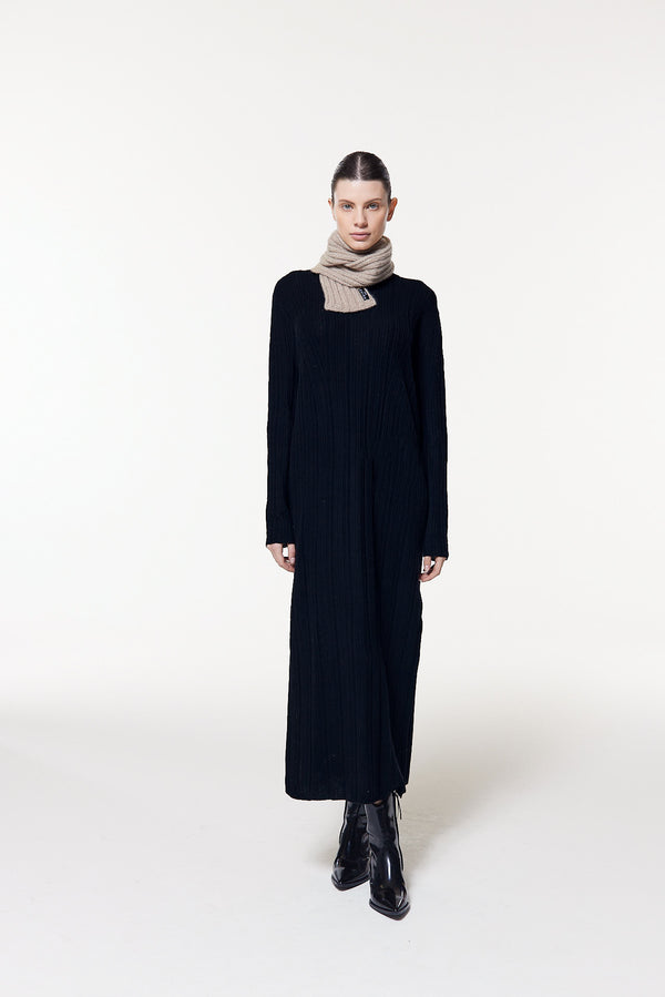 Prinz Berlin Kaschmir Kurzschal Hand Knit Beige