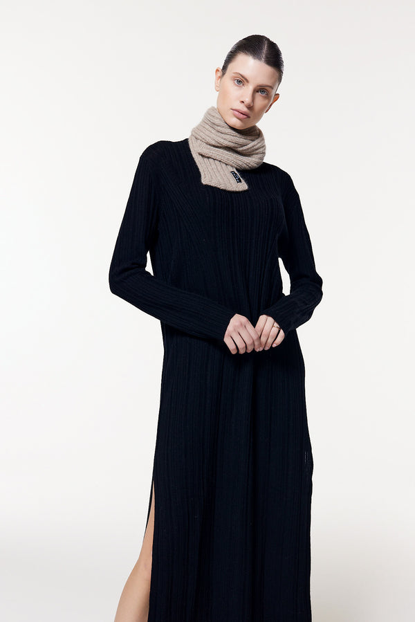 Prinz Berlin Kaschmir Kurzschal Hand Knit Beige