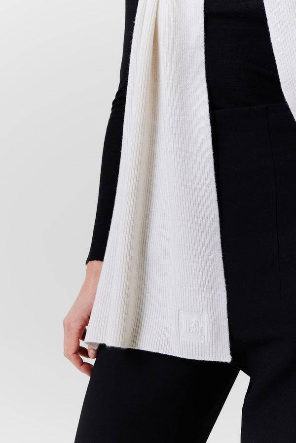 Prinz Berlin Kaschmir Schal Classic Knit Off-White