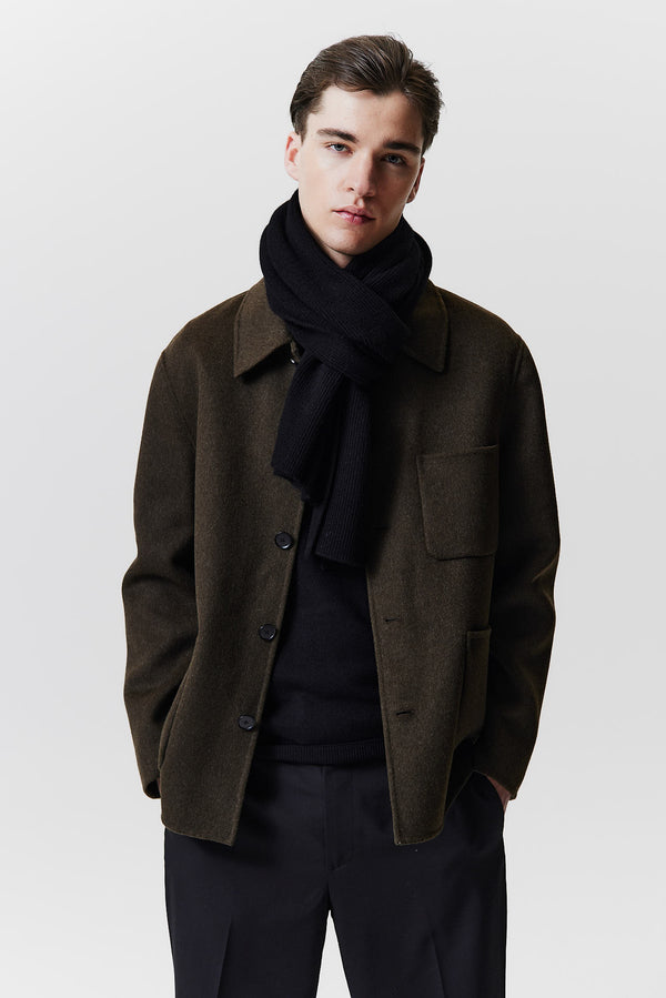 Prinz Berlin Kaschmir Schal Classic Knit Schwarz