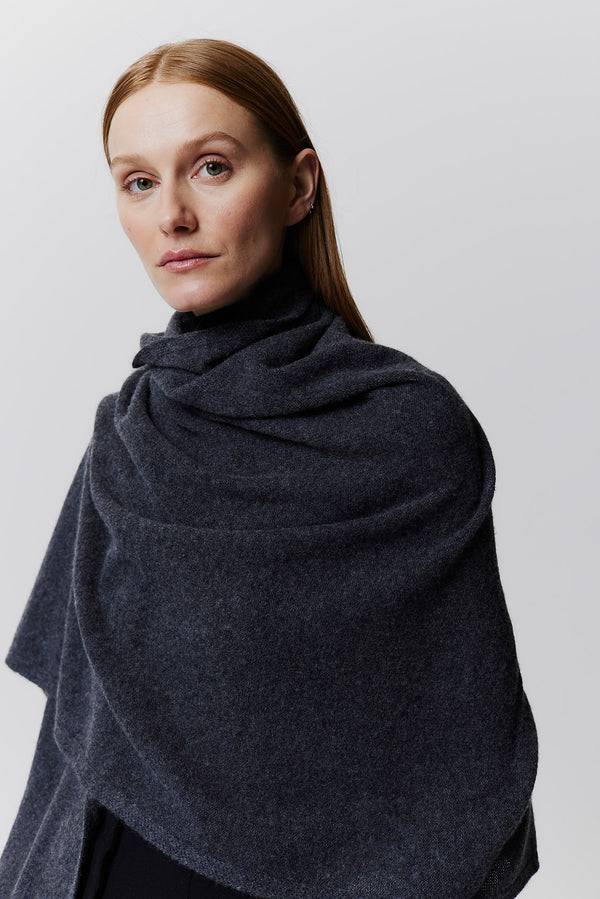 Prinz Berlin Kaschmir Schal Fine Knit Graphit