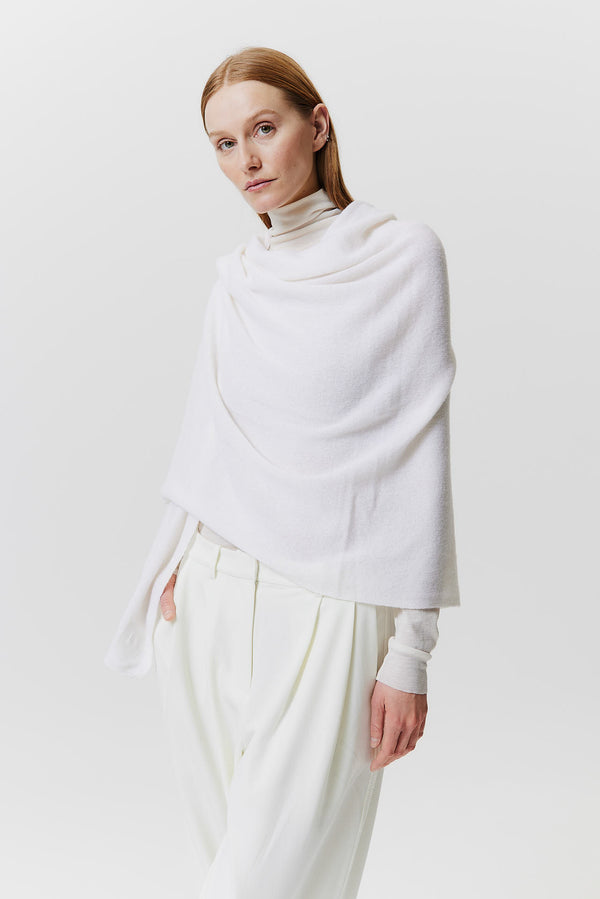 Prinz Berlin Kaschmir Schal Fine Knit Off-White