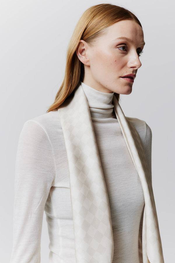 Prinz Berlin Seidentuch Illusion 90 Off-White