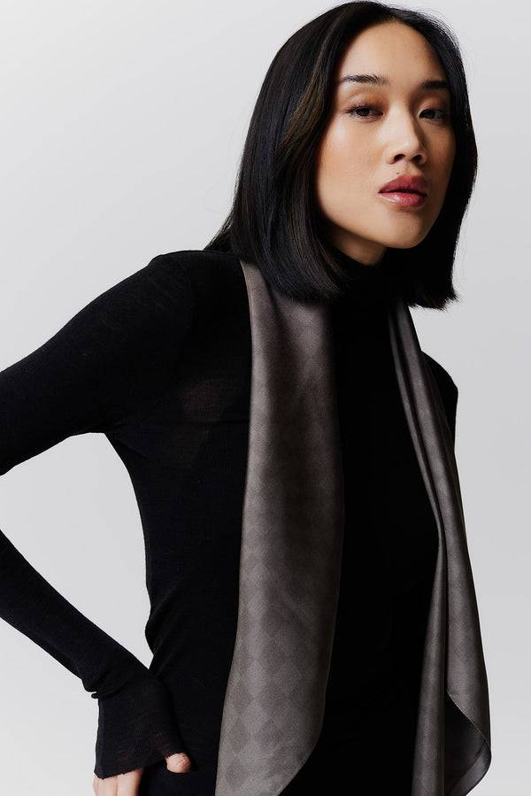 Prinz Berlin Seidentuch Illusion 90 Taupe