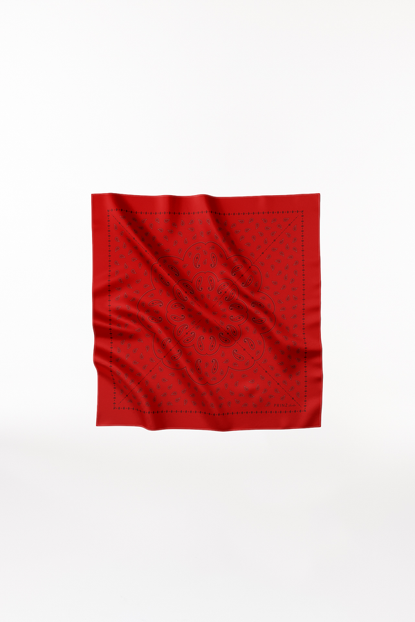 Prinz Berlin Seidentuch Paisley 70 Rot