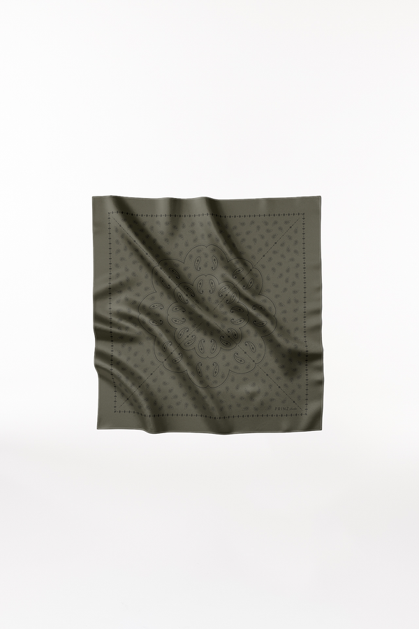 Prinz Berlin Seidentuch Paisley 70 Waldgrün