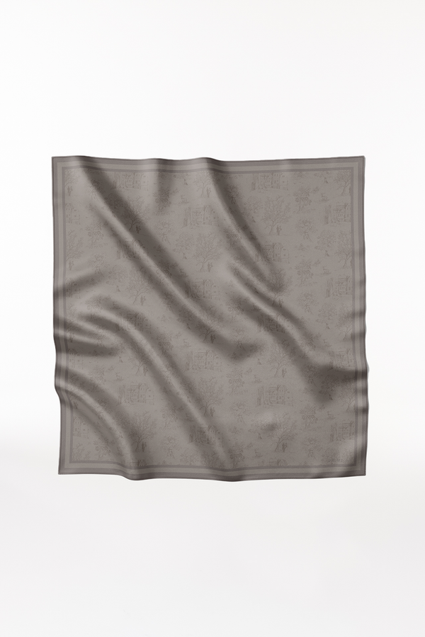 Prinz Berlin Seidentuch Toile Valentine 123 Taupe