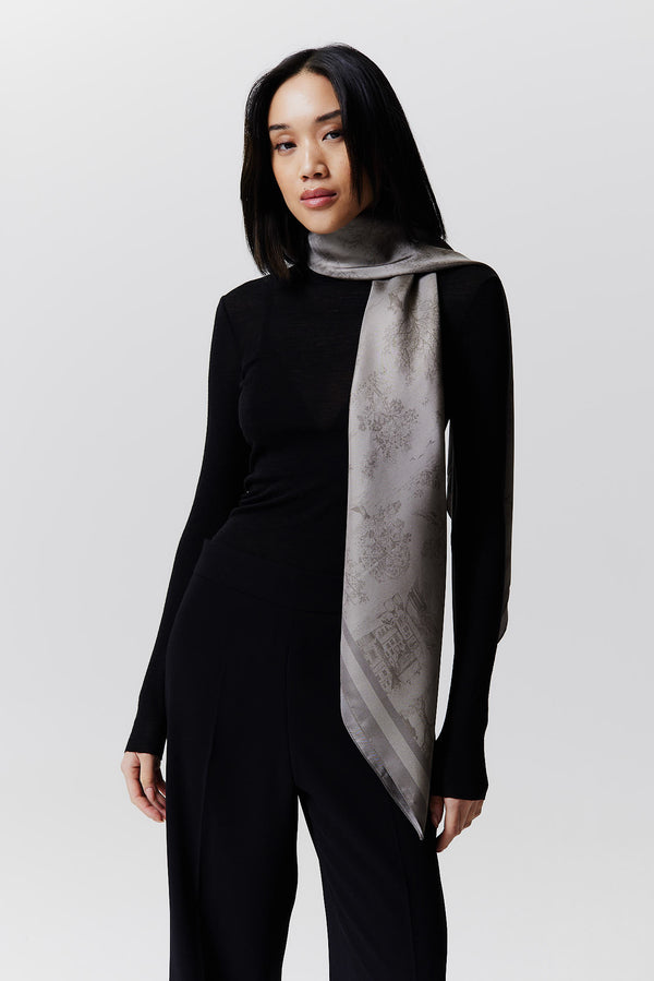 Prinz Berlin Seidentuch Toile Valentine 123 Taupe