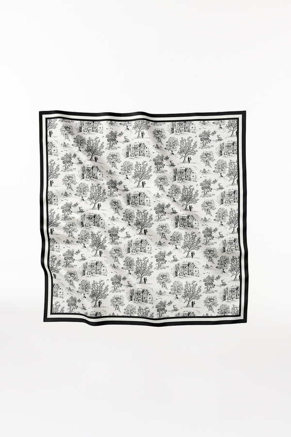 Prinz Berlin Seidentuch Toile Valentine 123 Weiß