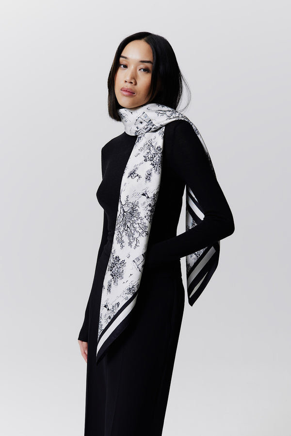 Prinz Berlin Seidentuch Toile Valentine 123 Weiß