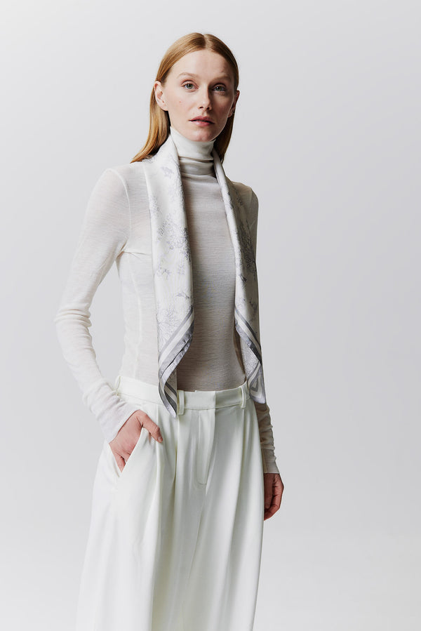 Prinz Berlin Seidentuch Toile Valentine 90 Grau