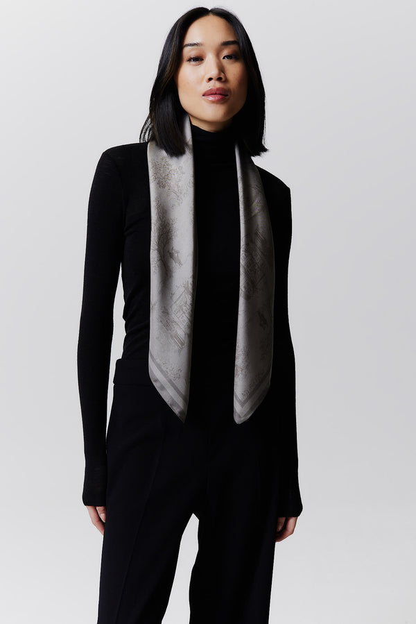 Prinz Berlin Seidentuch Toile Valentine 90 Taupe