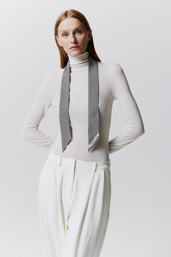 Prinz Berlin Seidentwilly Stripes In Off-White