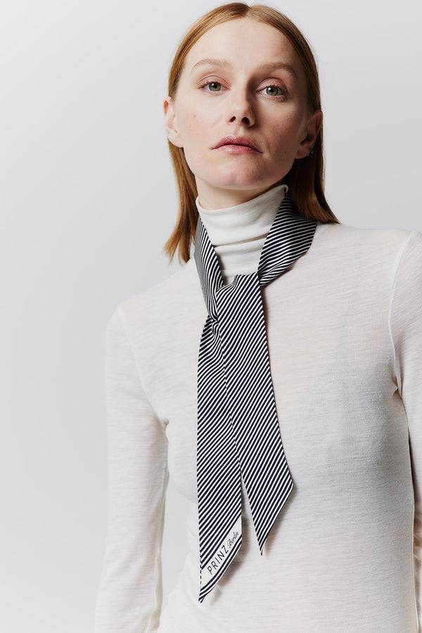 Prinz Berlin Seidentwilly Stripes In Off-White