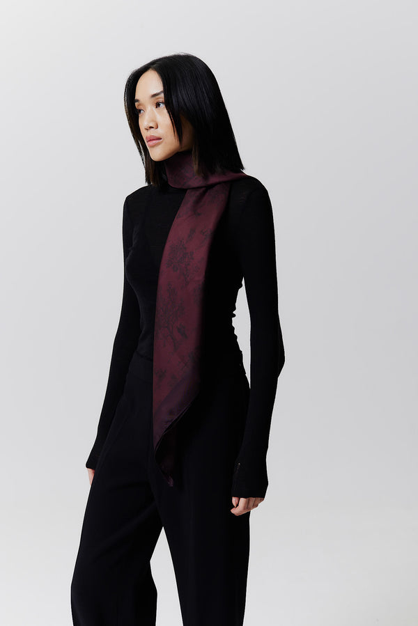 Prinz Berlin Seidentuch Toile Valentine 123 Bordeaux