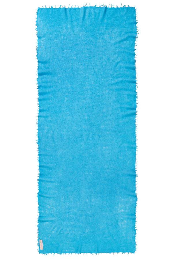 Pur Schoen Schal Aquablau
