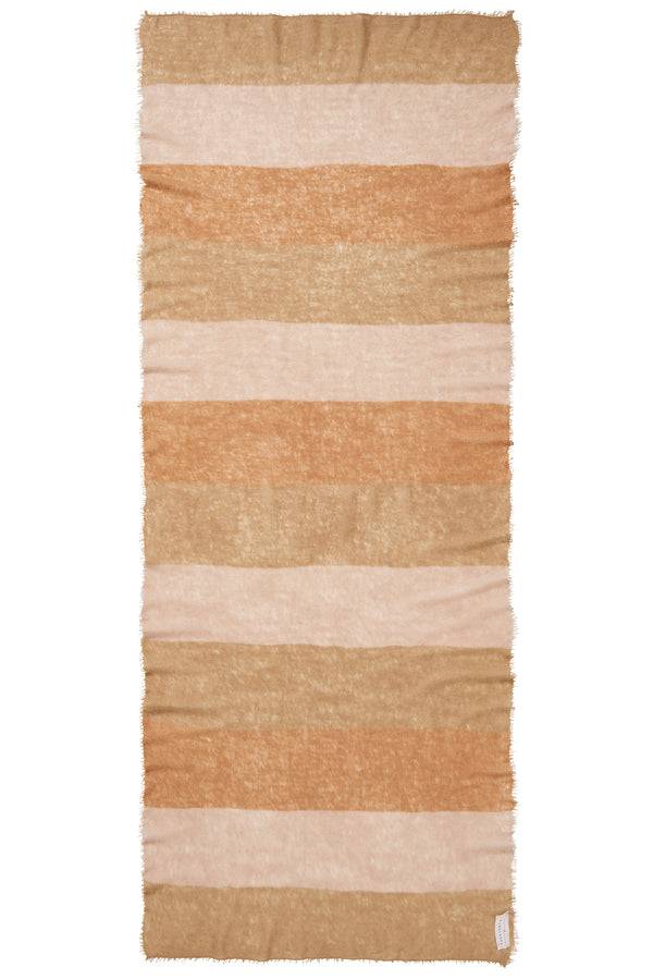 Pur Schoen Schal Block 3 Camel