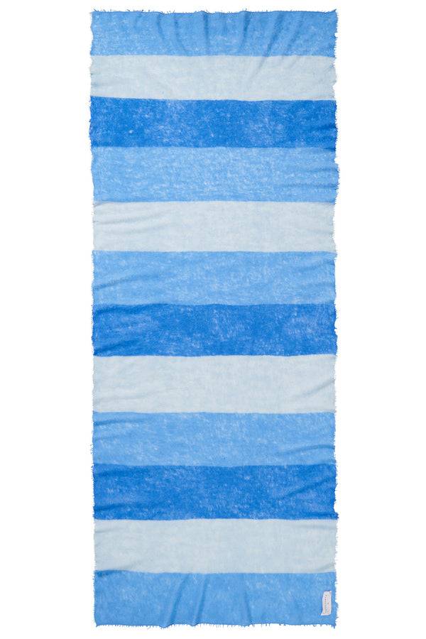 Pur Schoen Schal Block 3 Sky Blue