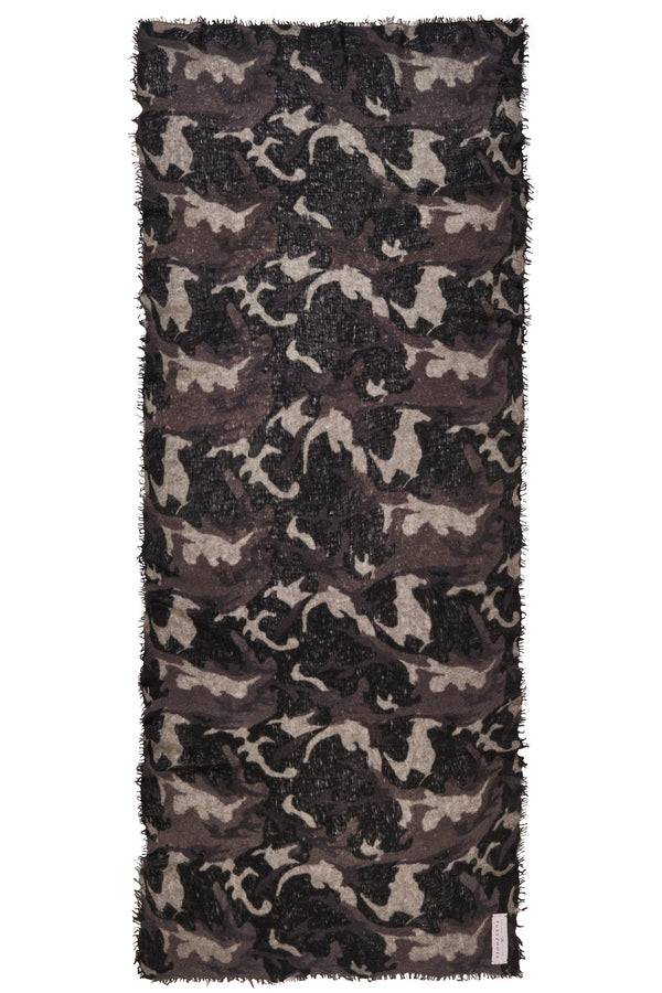 Pur Schoen Schal Camo Grey-black