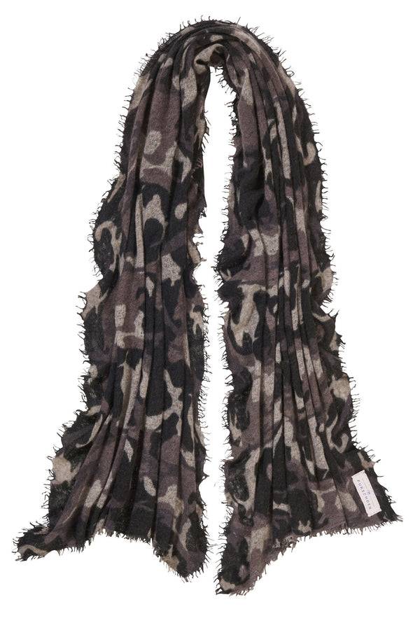 Pur Schoen Schal Camo Grey-black
