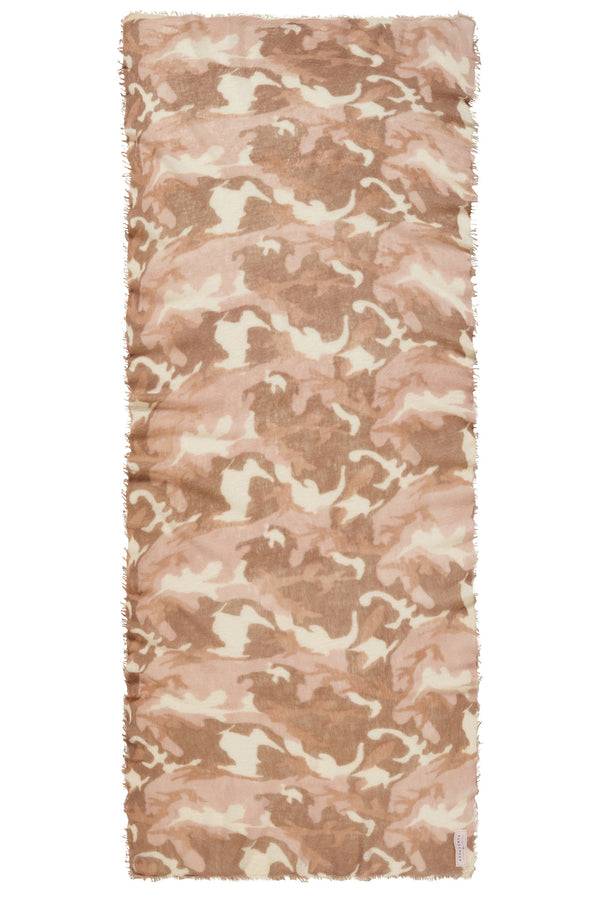Pur Schoen Schal Camo Nougat-camel Classic