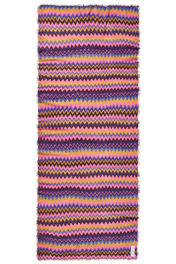 Pur Schoen Schal Chevron Blackberry-rose