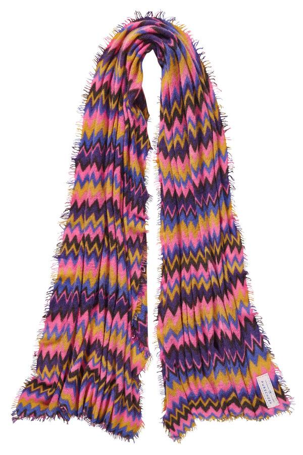 Pur Schoen Schal Chevron Blackberry-rose