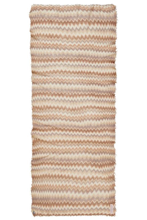 Pur Schoen Schal Chevron Camel Classic-puder