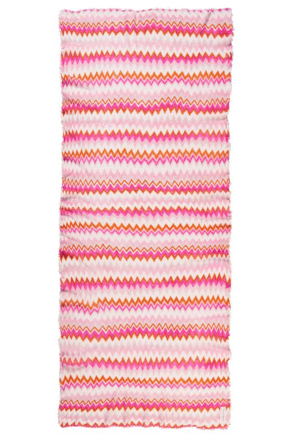 Pur Schoen Schal Chevron Pink-lavendel