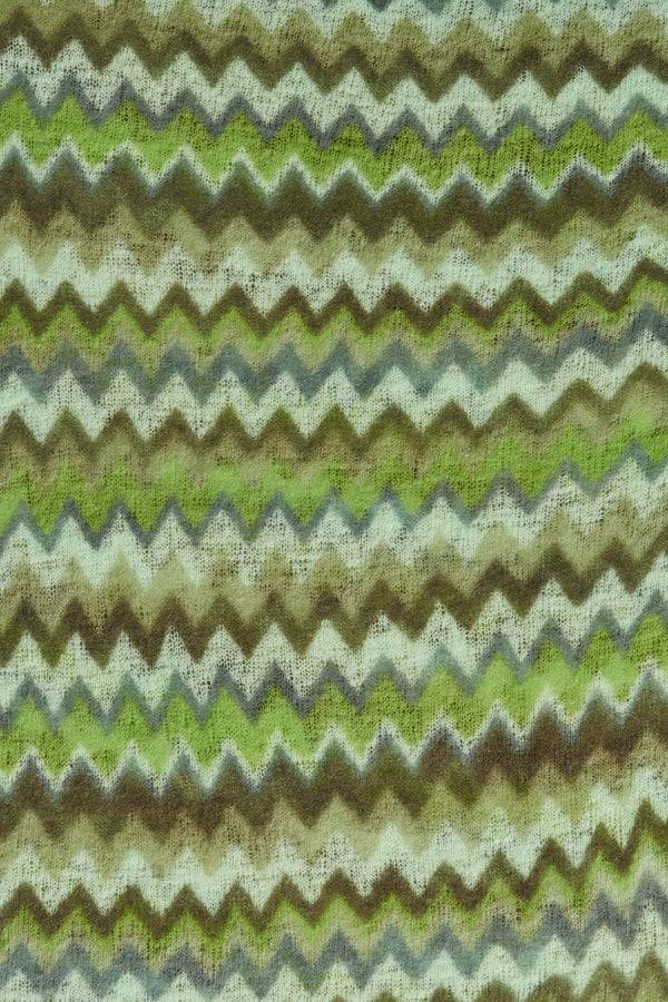 Pur Schoen Schal Chevron Puder Grün-salbei