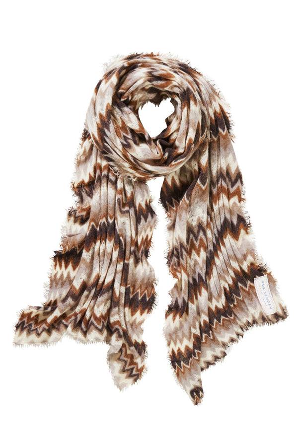 Pur Schoen Schal Chevron Testa Moro-stone II
