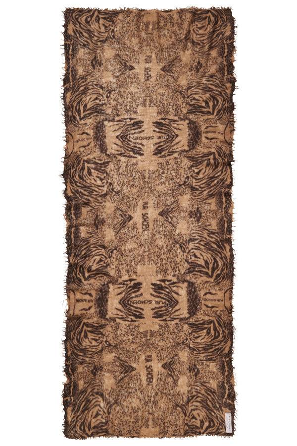 Pur Schoen Schal Crazy Animal Testa-camel II