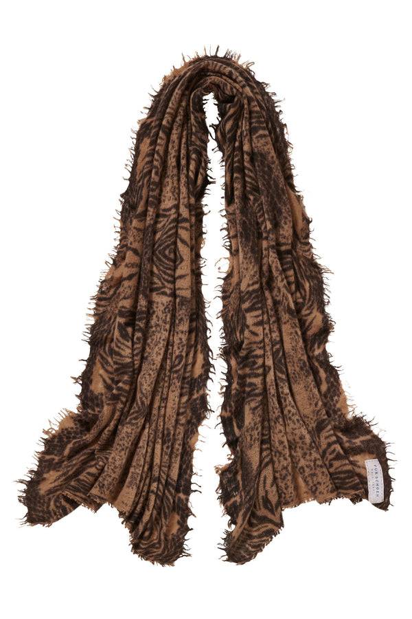 Pur Schoen Schal Crazy Animal Testa-camel II